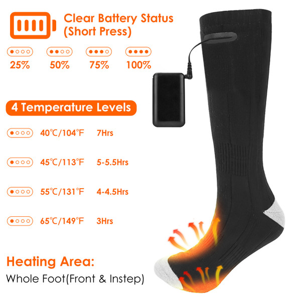 Battery Powered Heated Socks with Batteries product image