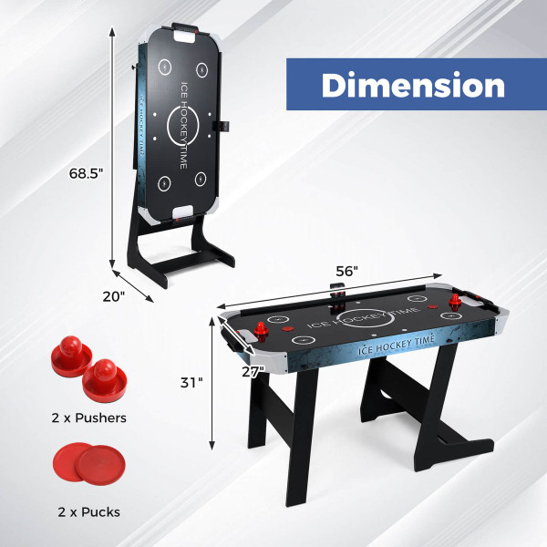 Foldable Air Hockey Table with Digital LED Scoreboard product image