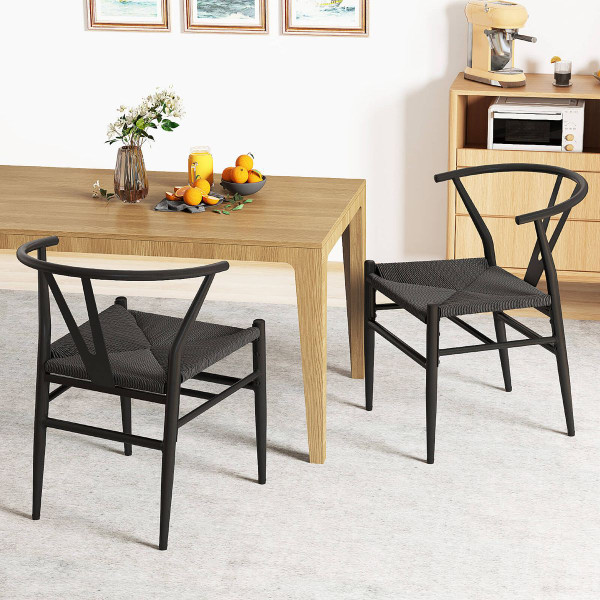 Modern Weave Kitchen Dining Armchairs (2- or 4-Pack) product image