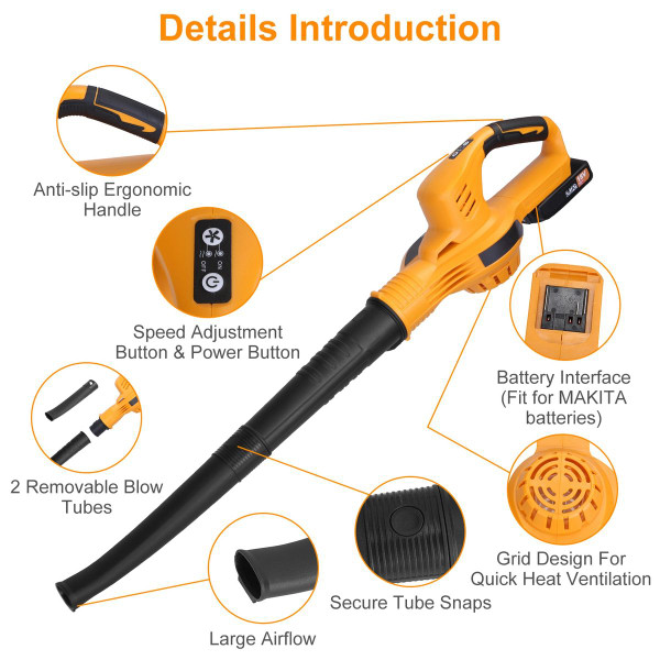Dual Speed Cordless Leaf Blower product image
