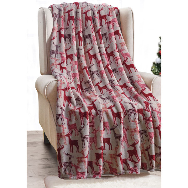 Queen Blanket and Holiday Throw Bundle product image