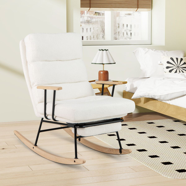 Rocking Chair with 5-Level Adjustable Backrest product image