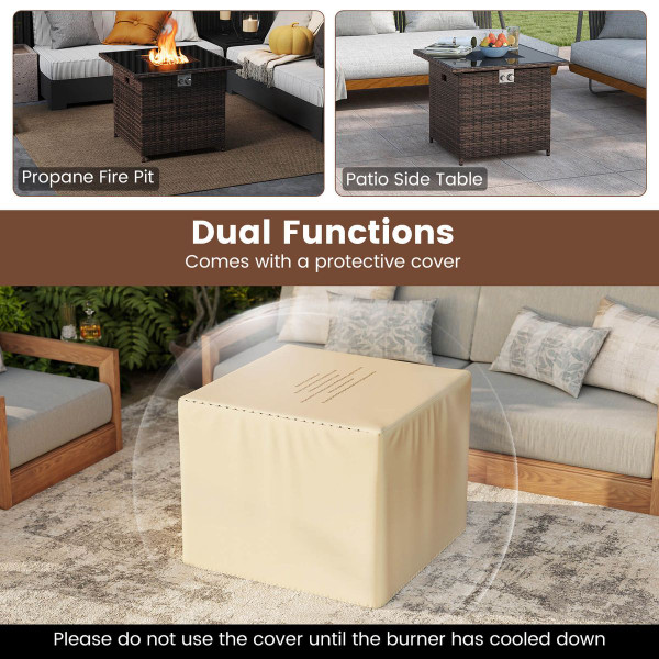 32.5" Outdoor Propane Fire Pit Table product image