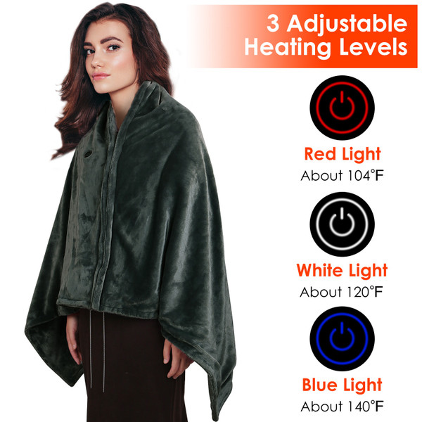 USB Heated Poncho / Throw (Requires Power Bank) product image