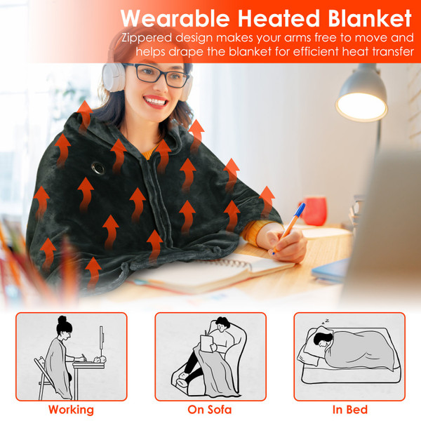 USB Heated Poncho / Throw (Requires Power Bank) product image