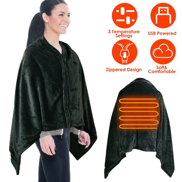 USB Heated Poncho / Throw (Requires Power Bank) product image