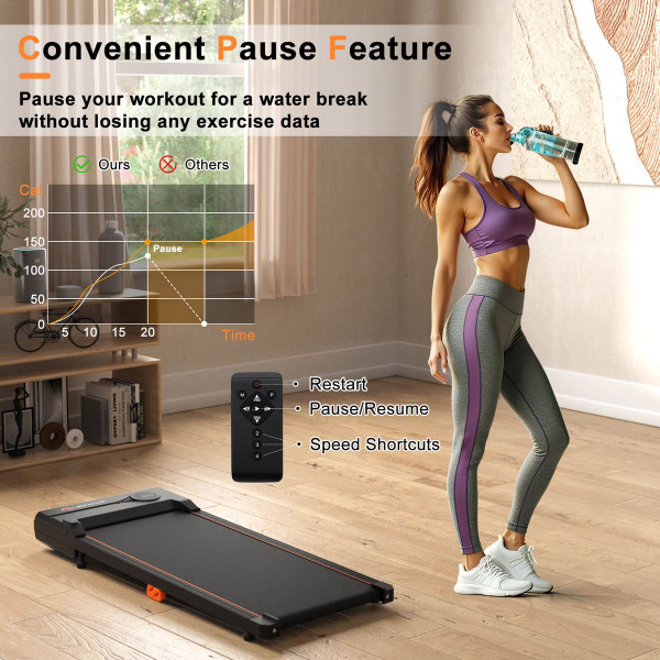 2.5HP Under Desk Treadmill with Remote Control product image