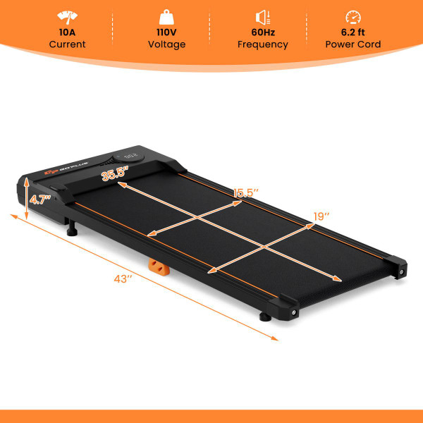 2.5HP Under Desk Treadmill with Remote Control product image