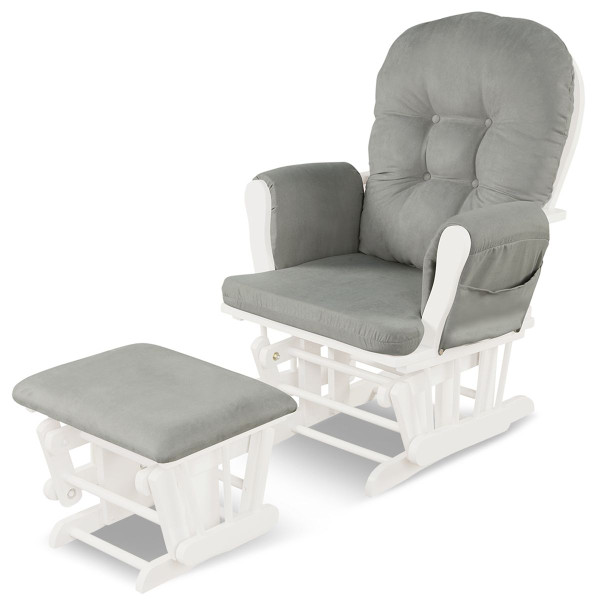 Glider and Ottoman Set with Cushions product image