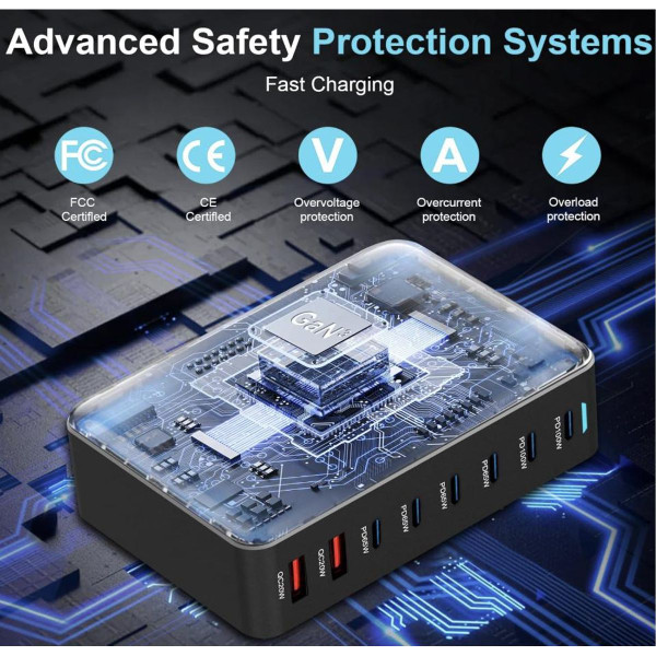 500W USB-C Fast Charging Station Hub product image 500W USB-C Fast Charging Station Hub product image