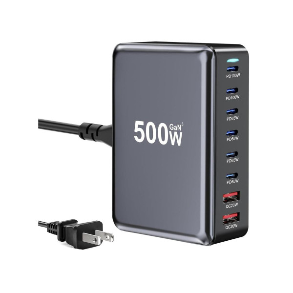 500W USB-C Fast Charging Station Hub product image 500W USB-C Fast Charging Station Hub product image