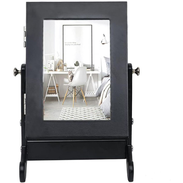 Small Mirror Jewelry Armoire with Stand product image