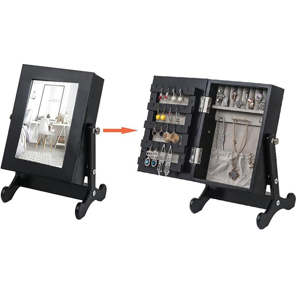 Small Mirror Jewelry Armoire with Stand product image