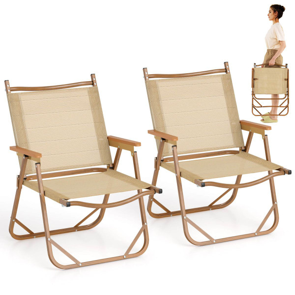 Folding Camp Chairs with Aluminum Frame (Set of 2) product image