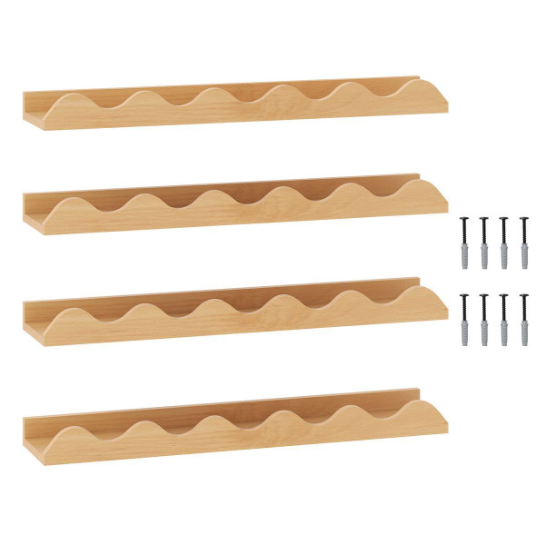 Kids Wave-Shaped Bookshelf (Set of 4) product image