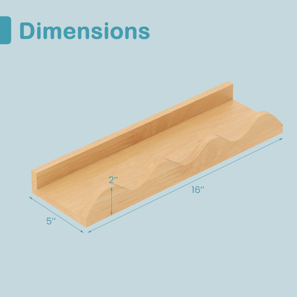 Kids Wave-Shaped Bookshelf (Set of 4) product image