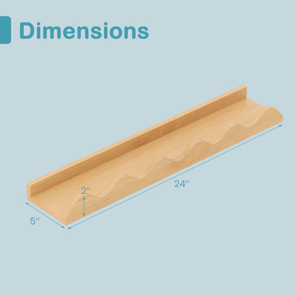 Kids Wave-Shaped Bookshelf (Set of 4) product image