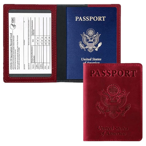 Passport Holder with CDC Vaccination Card Protector (1- or 2-Pack) product image
