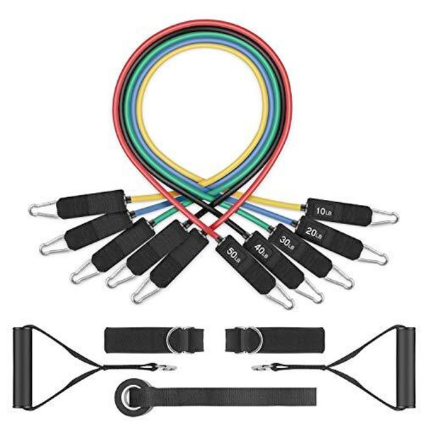 11-Piece Exercise Bands, Resistance Band Set in Assorted Sizes product image