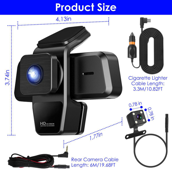 1080P WiFi Vehicle Dash Camera product image