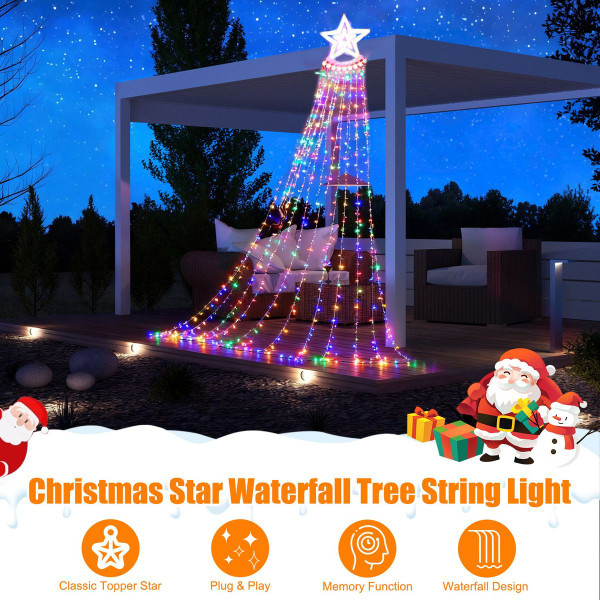 LED Star Waterfall Tree String Light product image LED Star Waterfall Tree String Light product image