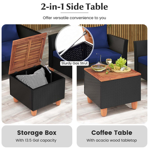 4-Piece Outdoor Patio Rattan Furniture Set product image 4-Piece Outdoor Patio Rattan Furniture Set product image