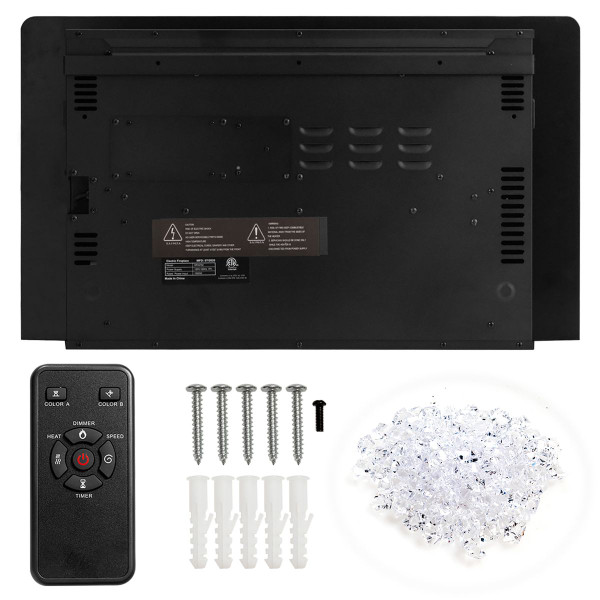 Electric Ultra Thin Wall Mounted Recessed Fireplace product image