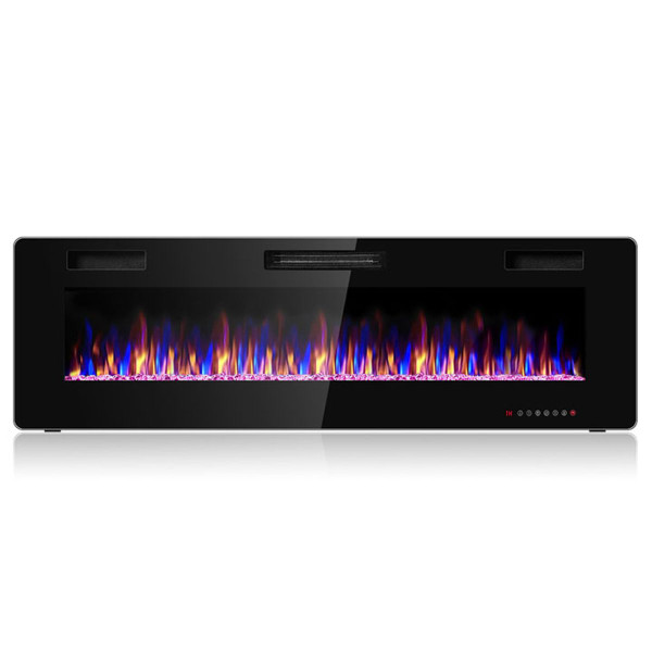 Electric Ultra Thin Wall Mounted Recessed Fireplace product image