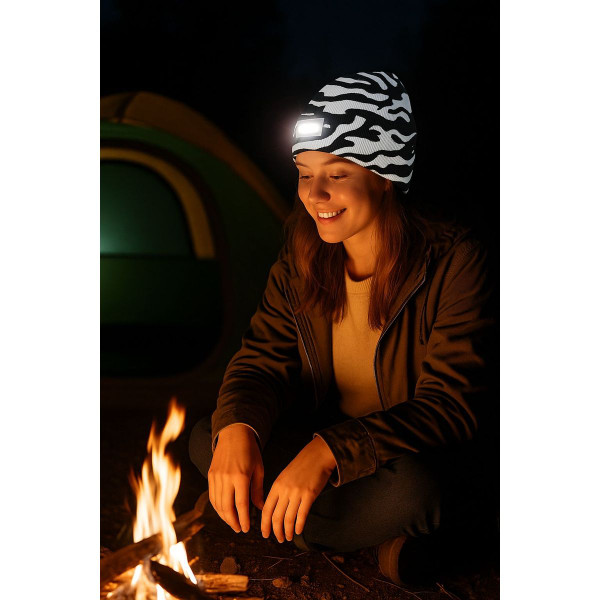 Beanie Hat with Rechargeable LED Headlamp product image Beanie Hat with Rechargeable LED Headlamp product image