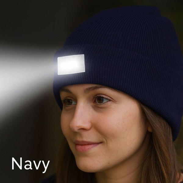 Beanie Hat with Rechargeable LED Headlamp product image Beanie Hat with Rechargeable LED Headlamp product image