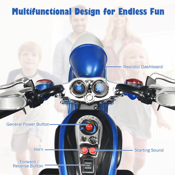 Kid's 3-Wheel  6V Battery  Ride-On Motorcycle product image
