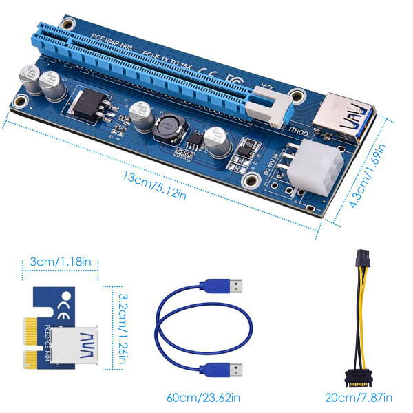 iMounTEK PCI-E PCI Express Risers (5-Pack) product image