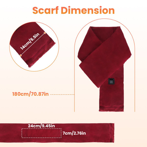 Heated USB Winter Scarf (Requires Power Bank) product image Heated USB Winter Scarf (Requires Power Bank) product image