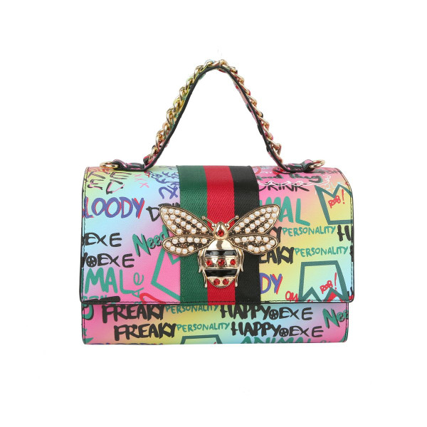 Graffiti Bee Print Satchel & Wallet Set product image Graffiti Bee Print Satchel & Wallet Set product image