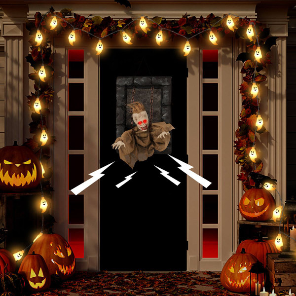 Hanging Animated Zombie Prisoner Halloween Decoration product image Hanging Animated Zombie Prisoner Halloween Decoration product image