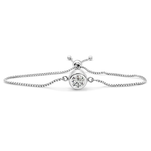 1 Carat Lab Created Diamond Bolo Bracelet In Sterling Silver product image