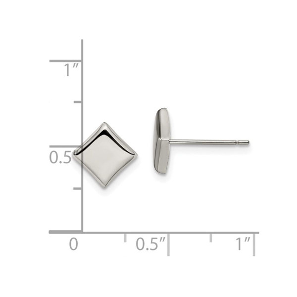 Polished Titanium Square Earrings product image