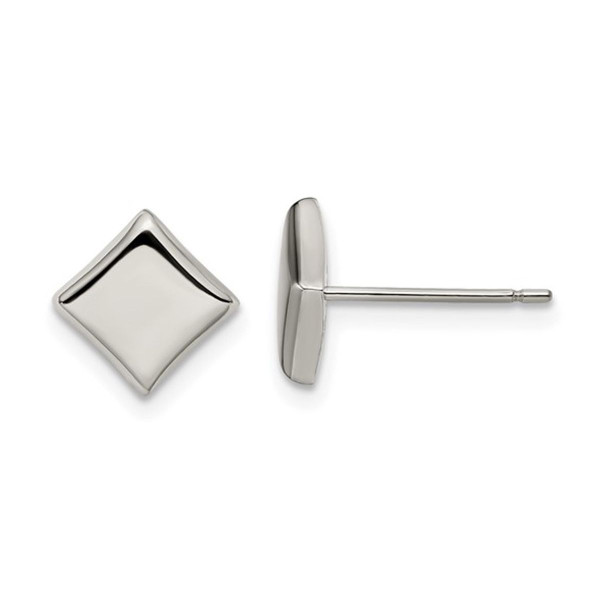 Polished Titanium Square Earrings product image