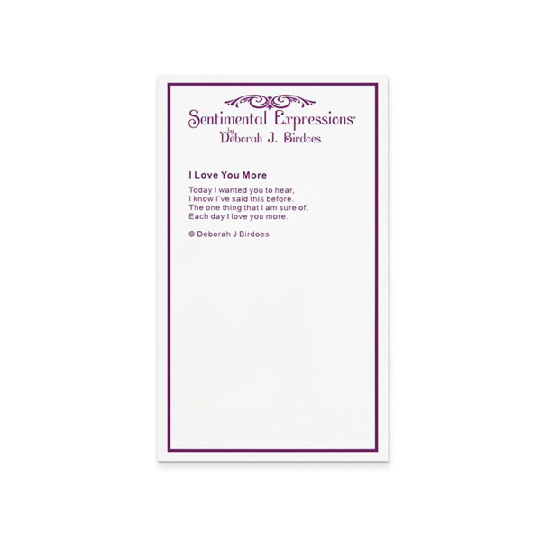 Antiqued 'I Love You More' Heart Pendant Necklace  product image