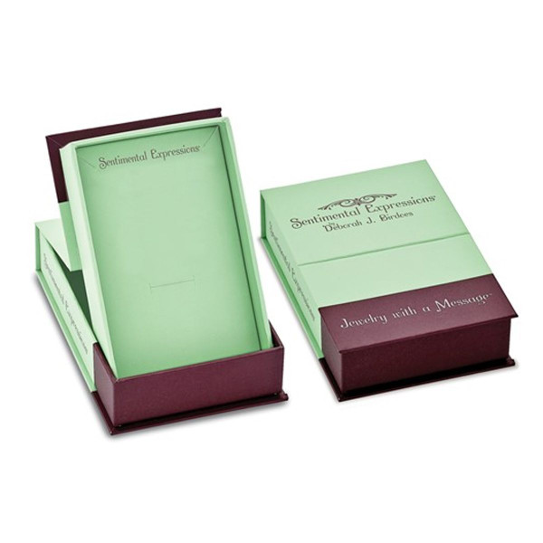 Antiqued 'I Love You More' Heart Pendant Necklace  product image