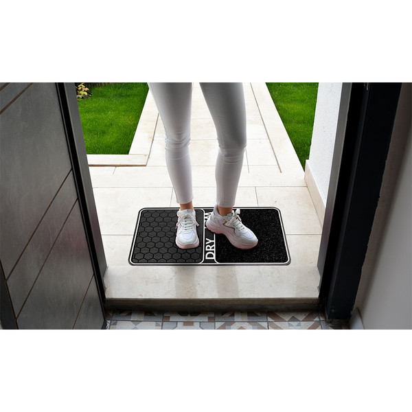 18" x 32" 2-in-1 Wet & Dry Shoe Cleaning Outdoor Floor Mats product image