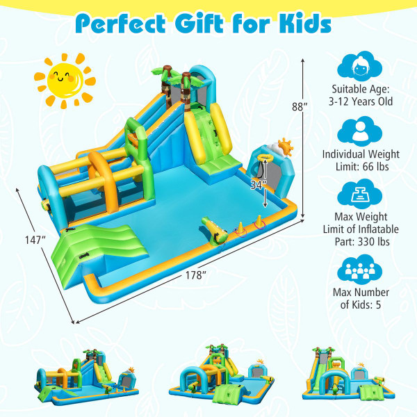 Inflatable Water Park   with Climbing Wall product image