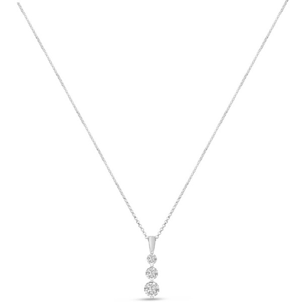1.50 Carat Lab Created Diamond Three Stone Necklace product image