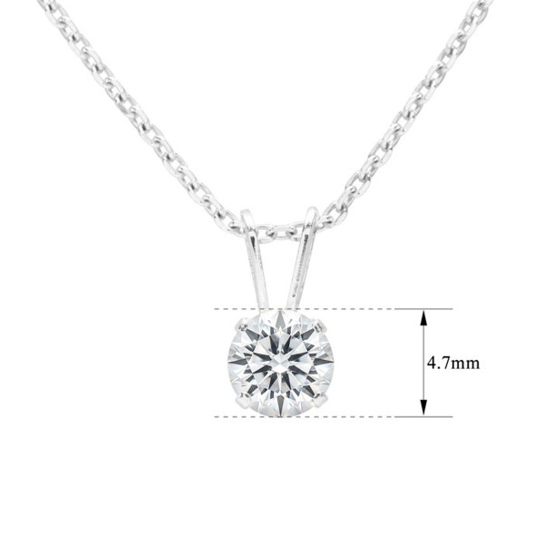 1/2CT Real Diamond Necklace in White Gold  product image