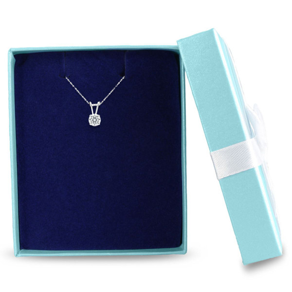 1/2CT Real Diamond Necklace in White Gold  product image