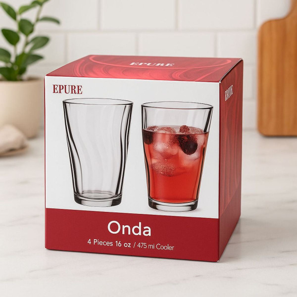 EPURE Onda Tumbler 16 oz. Cups (Set of 4) product image EPURE Onda Tumbler 16 oz. Cups (Set of 4) product image