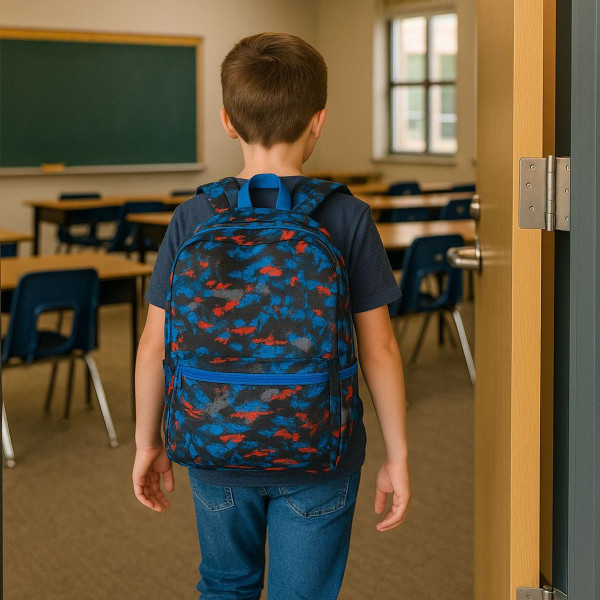 Stealth Strike 16” Blue Red Camo Backpack product image Stealth Strike 16” Blue Red Camo Backpack product image
