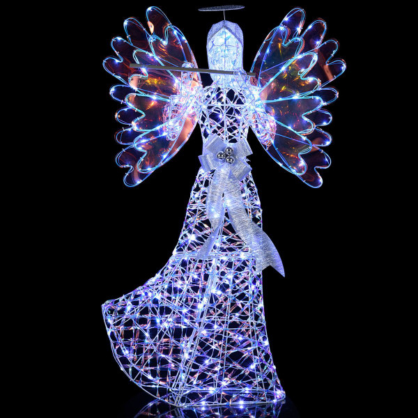 5.2-foot Lighted Angel with Flute product image 5.2-foot Lighted Angel with Flute product image