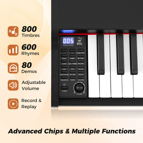 88-Key Keyboard Piano Set with Adjustable Stand product image