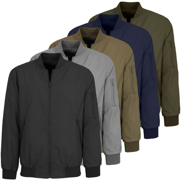 Men's MA-1 Lightweight Zip-up Bomber Jacket product image Men's MA-1 Lightweight Zip-up Bomber Jacket product image